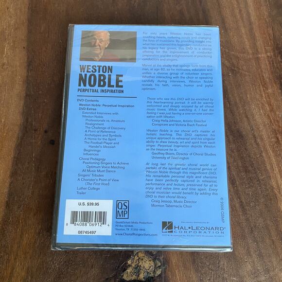 Choral Perspectives - Weston Noble - Perpetual Inspiration (DVD, 2006) - Picture 2 of 2